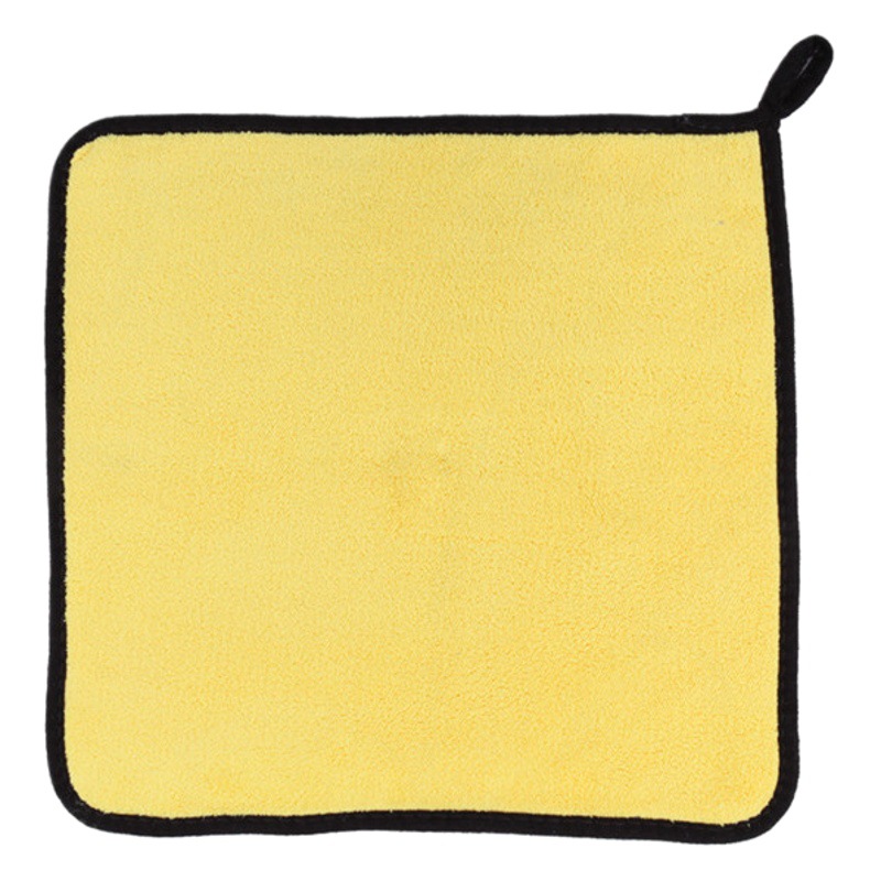 Trapos de limpieza transfronterizos, toallas de lavado de autos de belleza de microfibra, toallitas absorbentes para autos, toallitas para autos multicolores de doble cara al por mayor