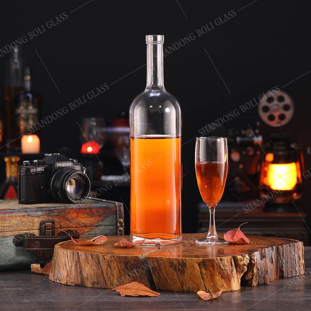 外贸750ml洋酒瓶 威士忌伏特加杜松子酒烈酒酒瓶 高档玻璃空酒瓶