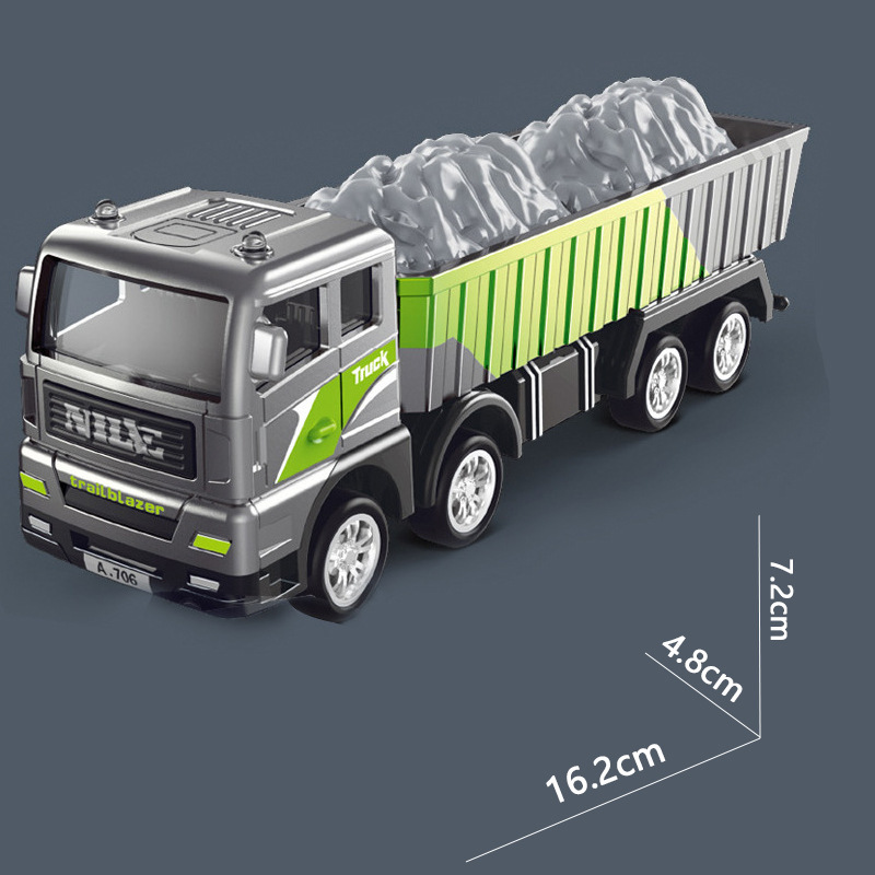 Juguetes de ingeniería de aleación para niños grúa de aleación de inercia simulación modelo de camión de ingeniería juguetes excavadoras