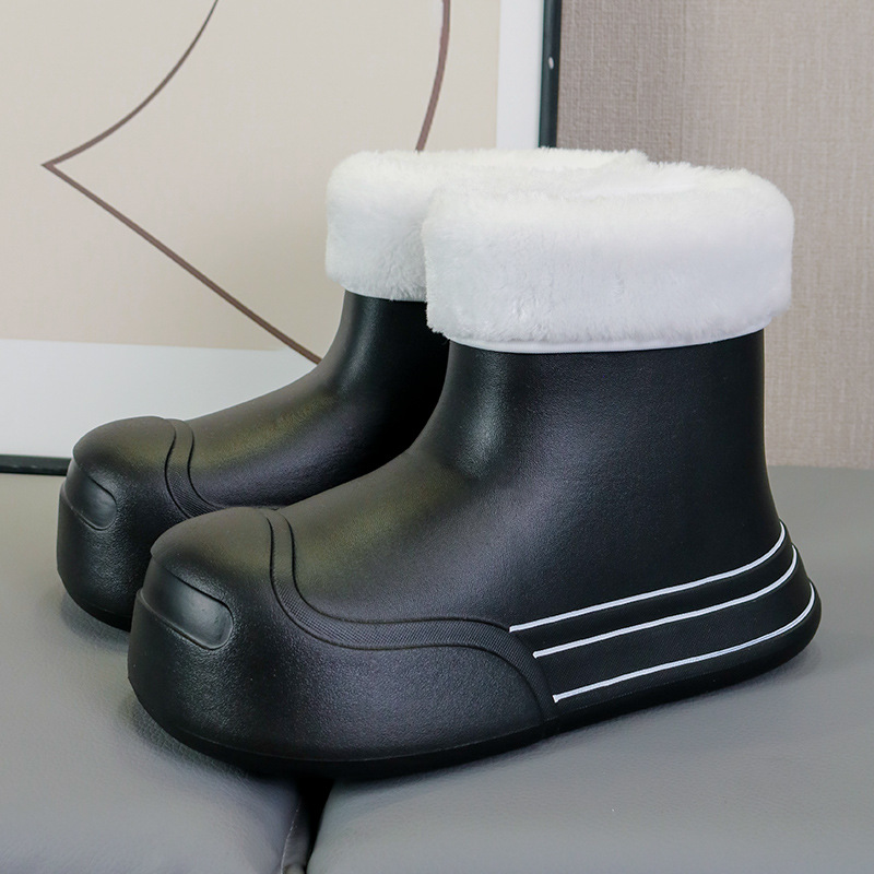 H008 한국 장화-블랙 (기모)