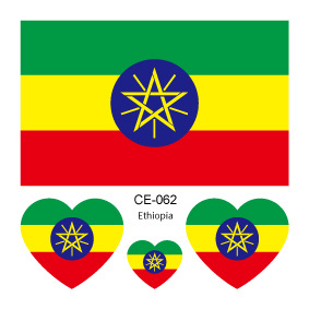 Colección completa de banderas nacionales Spot Juegos del Día Nacional Pegatinas de bandera de amor Pegatinas de tatuajes Pegatinas faciales impermeables para hombres y mujeres Pegatinas de actividad