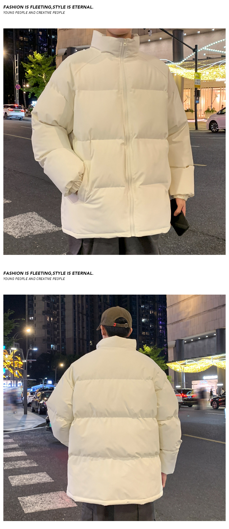 Men's Winter Down Jacket Warm Thickened Padded Coat For Cold Days_voghion.com