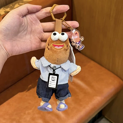 Pluş açarlıqlar | Bottom Resident Ugly-Cute Fish - happy-working-fish-small-pendant-genuine-authorization