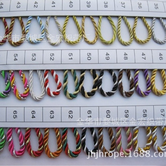 厂家直销 供应三股绳 手提袋绳子 卡头绳 扭绳 麻花绳图