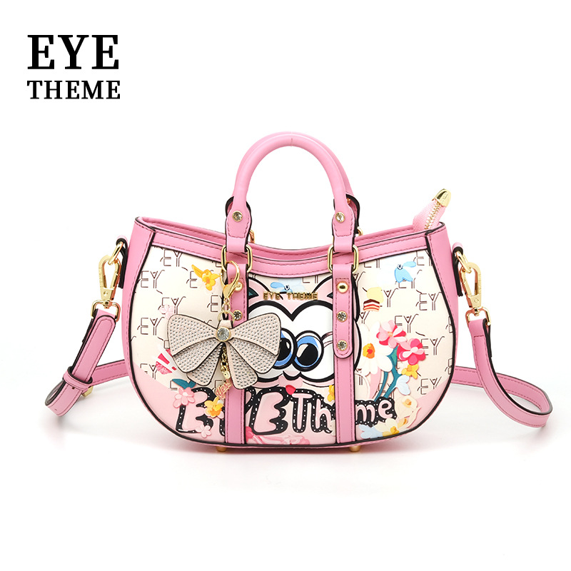 2025 impresión de tendencia color macarón forma cremallera bolsos de mano personalidad versátil bolsos de estudiantes 2840 #