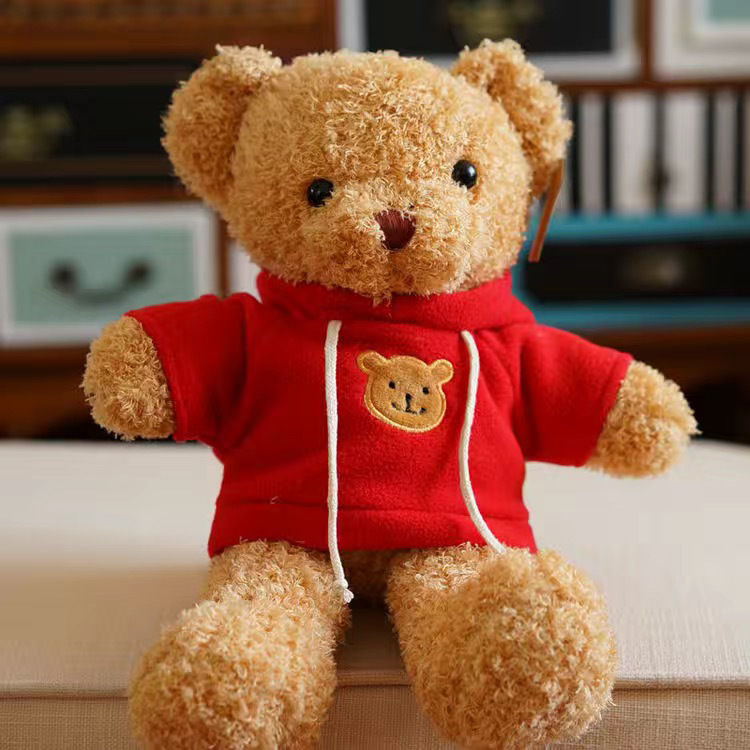 Oso de peluche vestido Oso de peluche muñeca Oso de trapo abrazo Panda juguetes de peluche regalos fabricantes al por mayor