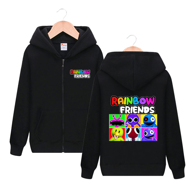 Rainbow friends Monster Clothes rianbow friends Game Anime Men and Women Students Zipper Sweatshirt Jacket