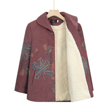 奶奶春秋外套60岁7080中老年人女装加绒加厚上衣妈妈秋装老人衣服