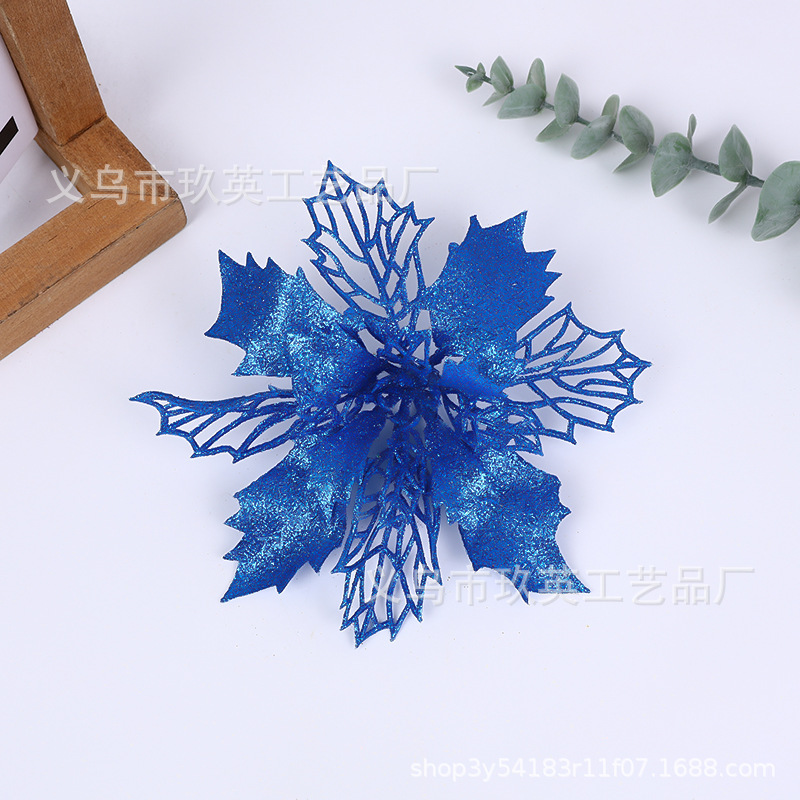半空網クリスマス花クロスボーダークリスマス金粉プラスチック花シミュレーション花クリスマス装飾花輪源メーカー卸売り|undefined