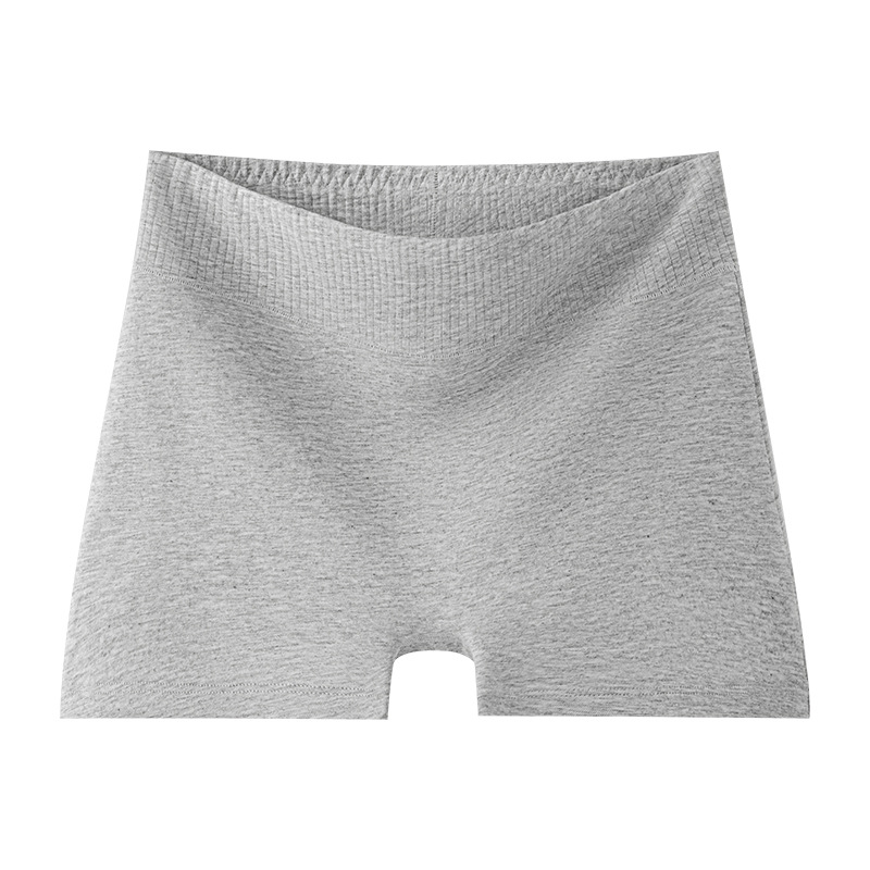 Pantalones bóxer de seguridad anti-brillo algodón puro antibacteriano entrepierna cintura alta abdomen elevador de cadera sin costuras pantalones bóxer para mujer