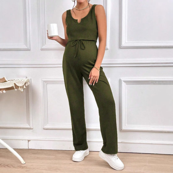 Spring and Summer 2024 New Amazon AliExpress Cross-border in stock Supply Vest Trousers Fashion suit Maternity Wear