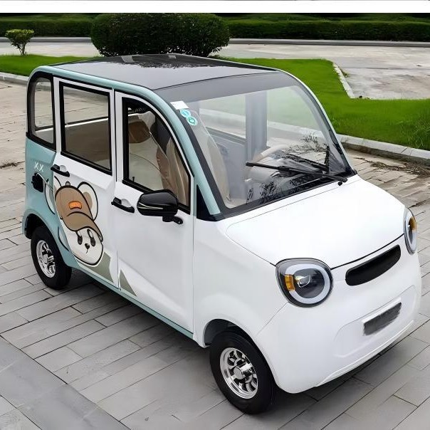 新能源家用电动四轮车接送孩子迷你代步车成人汽车铅酸锂电可选