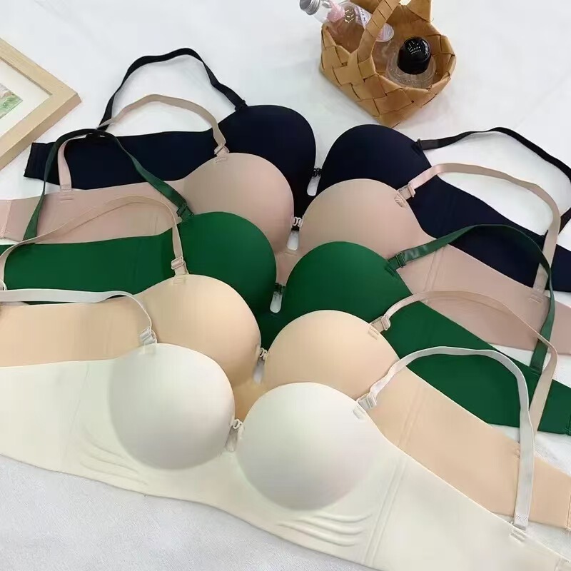Palm cup seamless wireless push-up bra for women, makes small breasts appear larger, non-slip invisible strapless bra, beautiful back, comfortable smooth surface Palm cup seamless wireless push-up bra for women, makes small breasts appear larger, non-slip invisible strapless bra, beautiful back, comfortable smooth surface