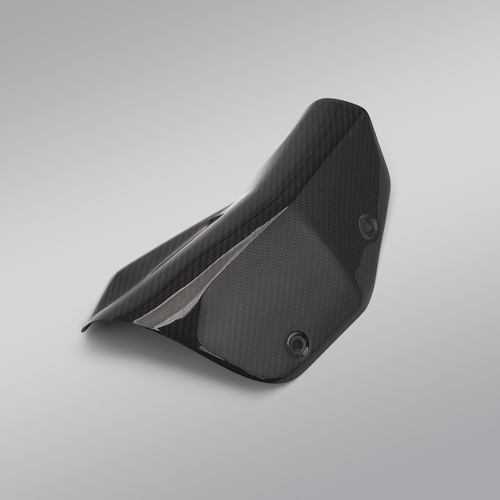 Motorcycle Modification Parts K12 Industrial and Trade Triangular Carbon Fiber Shield Heat Insulation Panel Protective Shell Non-Destructive Installation