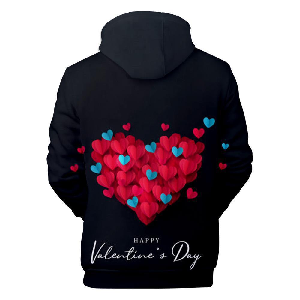 -Sudadera deportiva holgada con capucha impresa en 3D para hombres y mujeres con elementos del Día de San Valentín_voghion.com