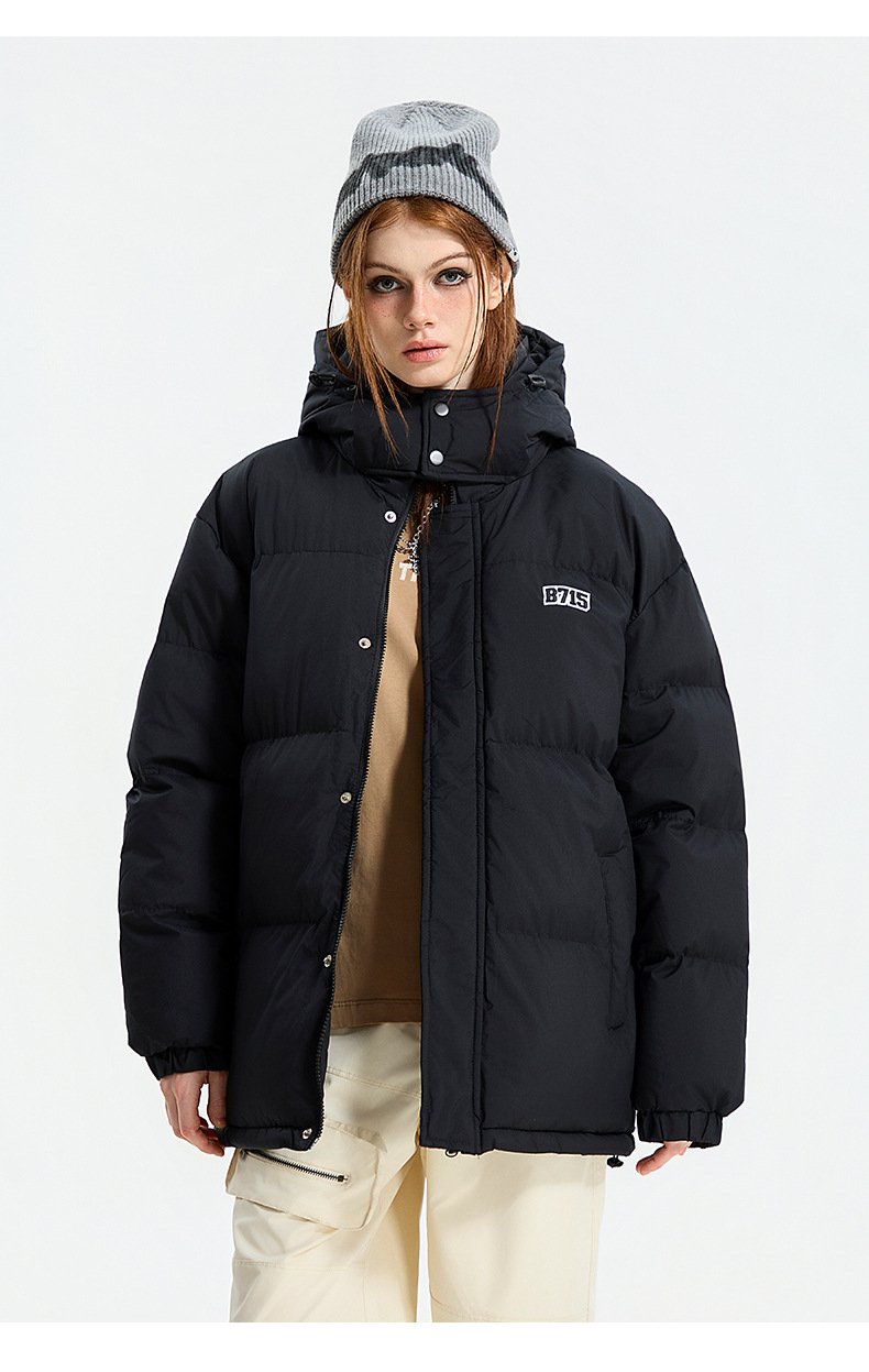 Giacca in cotone con cappuccio tinta unita 2025, giacca invernale in cotone ampia e spessa, cappello staccabile, giacca in cotone e giacca calda_voghion.com