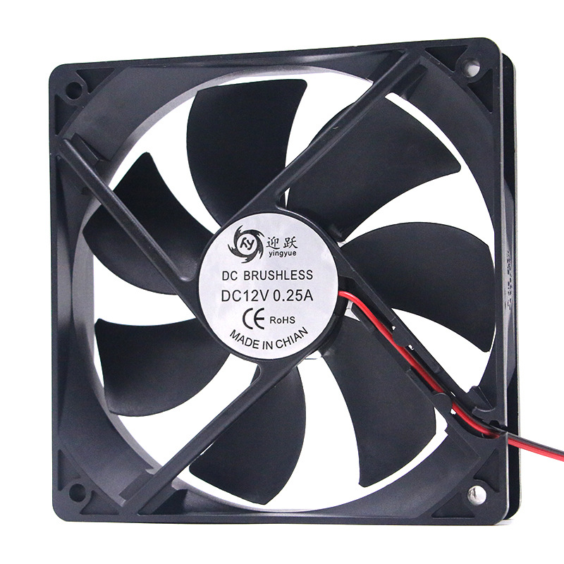 Yingyue 12025 Oil-cooled Radiator Fan DC12V Router Computer Case Power Silent 12cm Industrial Fan