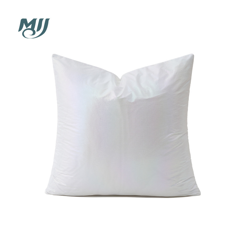 Estilo nórdico cojín de color brillante doble capa tela salón sofá almohada luz diseño simple almohada noche