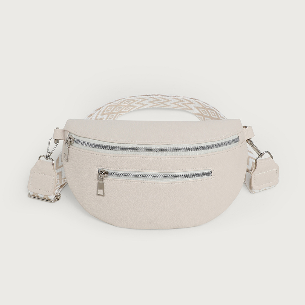 Transfronterizos para bolsos de cuero suave bolsos de silla de montar bolsos de mujer 2025 nueva moda bolsos de pecho casuales bolsos de hombro