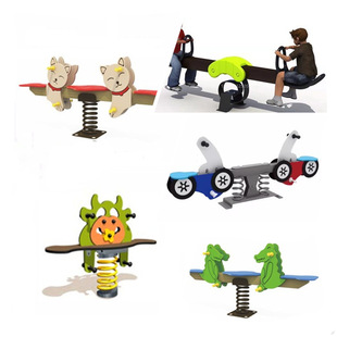 Seesaw Children's Indoor Carousel Outdoor Spring Seesaw Rocking Carousel Community Children's Outdoor Facilities