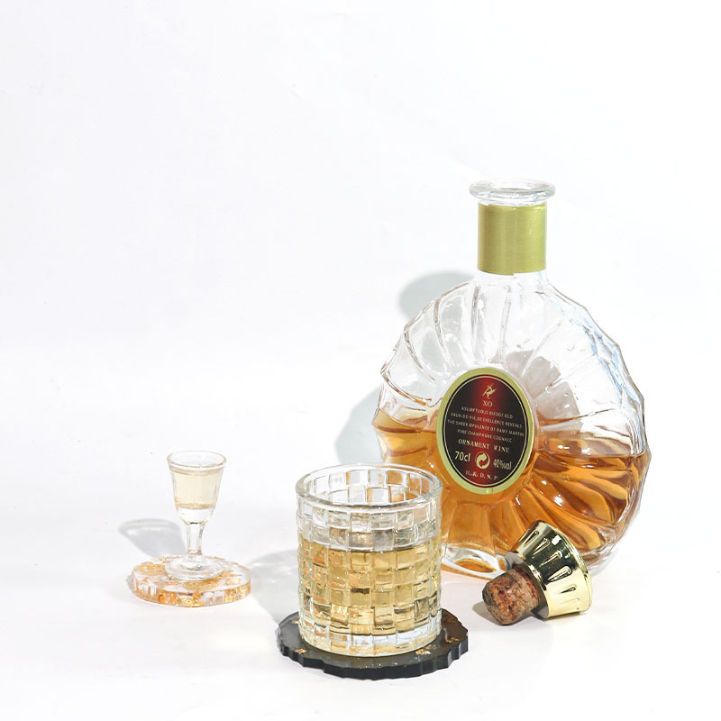 百佳興水晶滴膠不規則異形乾花8連杯墊硅膠模具擺台底座鏡面