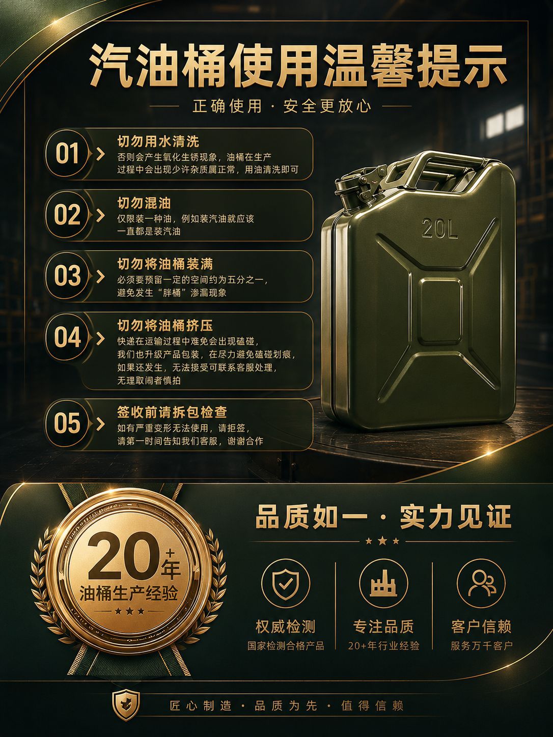Portable Car-mounted Iron Gasoline Barrel 5L 10L 20L 30L Sealed Leak-proof Refueling Canister Diesel Barrel Gasoline Barrel
