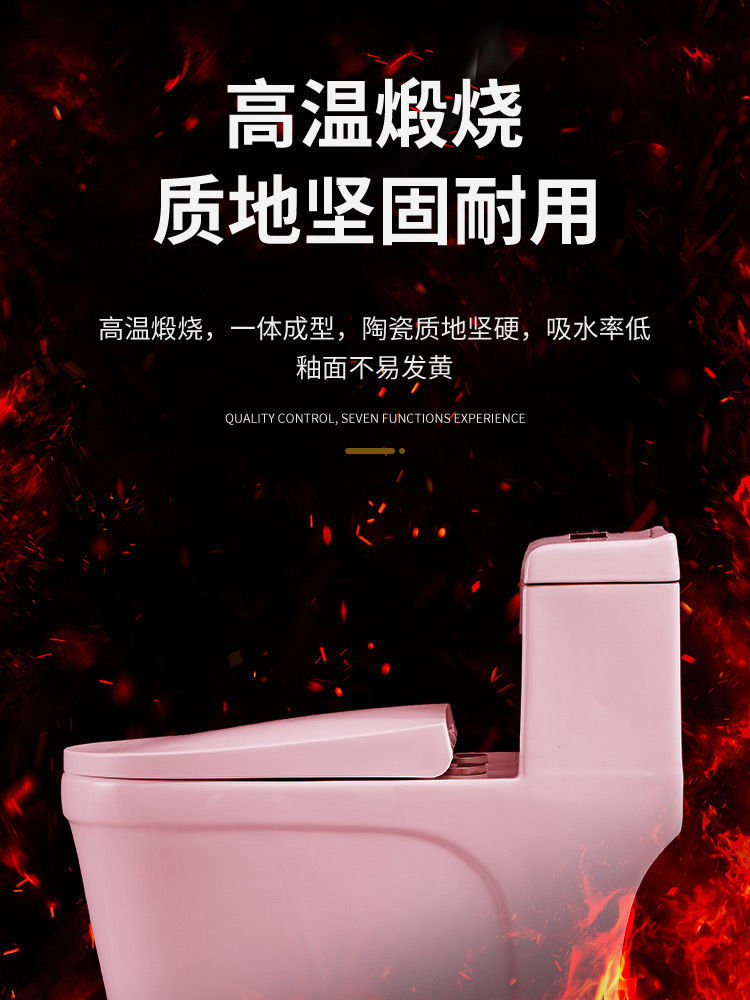 Water-saving household toilet, toilet seat, bathroom ceramic silent siphonic cool water pump, small-sized apartment direct flush toilet undefined
