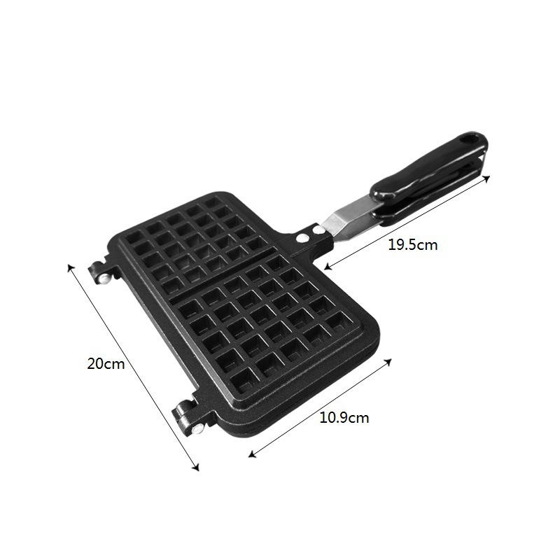 Molde de waffle hogar gas creativo hornear waffle máquina molde japonés Plaid muffin waffle pan