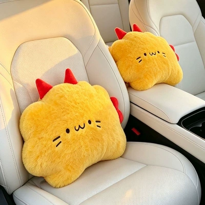 Headrest same style lumbar support cushion - xiaohongshus-same-style-little-yellow-shrimp-lumbar-pillow-pair