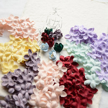 批發緞面壓花片婚紗服裝配飾材料手工花朵立體花輔料