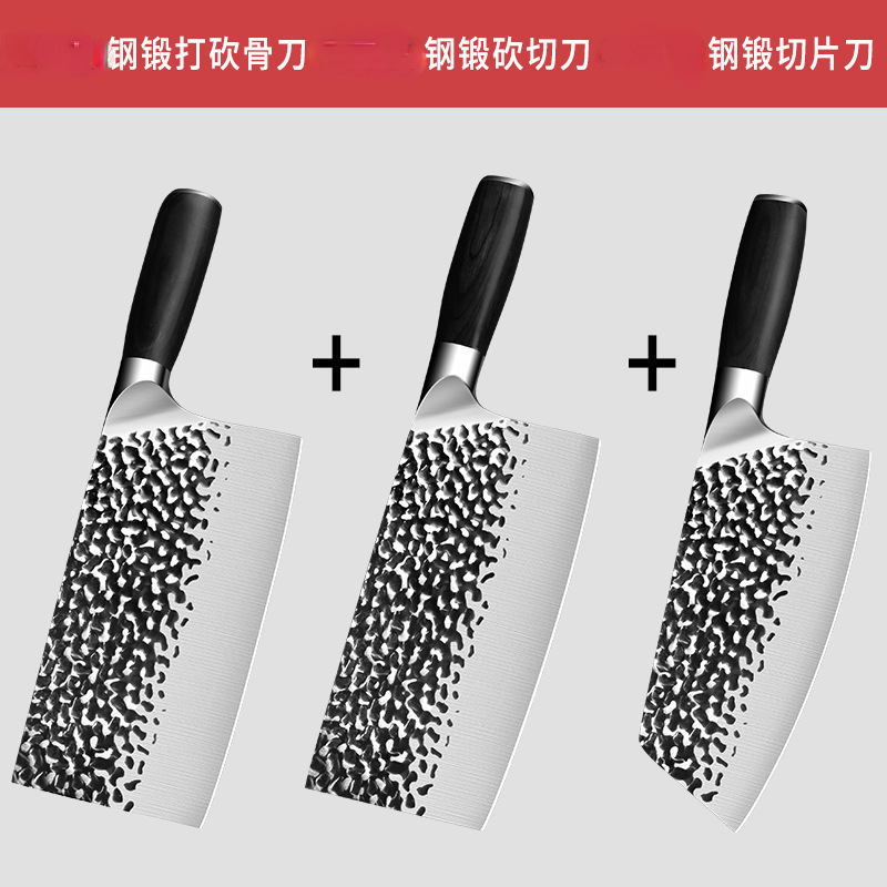 Kit de cuchillo de cocina doméstico súper rápido afilado cocinero forjado cortador Yangjiang cuchillo de cocina Kit de cuchillo de cocina acero inoxidable