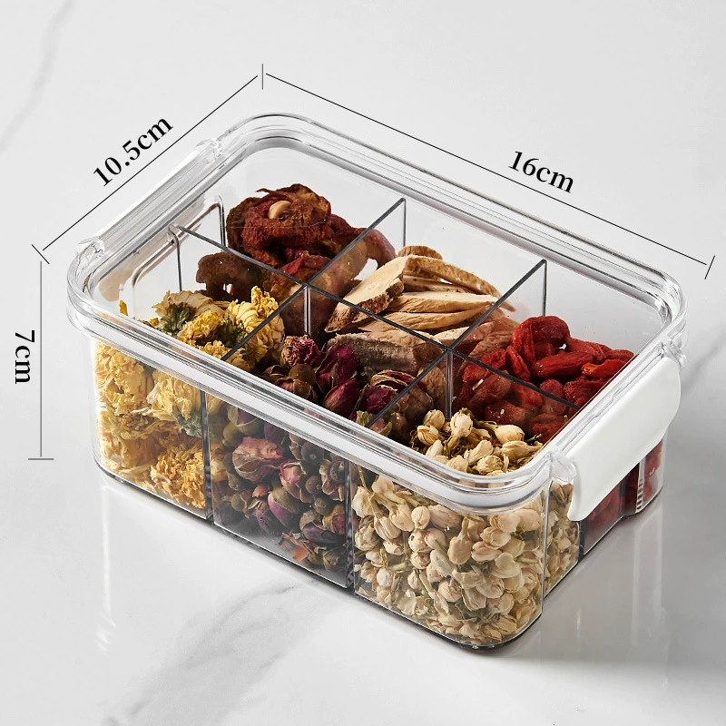 Sealing tank with lid food -grade PET bottle plastic transparent tea nuts snack snack grain storage tank can