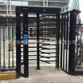 定制高转闸不锈钢烤漆电动旋转门酒店小区工厂学校门禁控制辊闸机