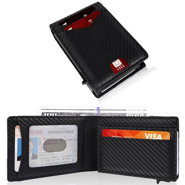 Foreign trade RFID anti-theft aluminum alloy card holder, portable multi-card wallet, multi-functional card and ID holder