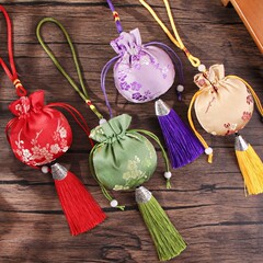 サシェサシェポータブル刺繍カーペンダントサシェ漢服アクセサリー蚊よけラベンダー中秋節ギフトバッグ