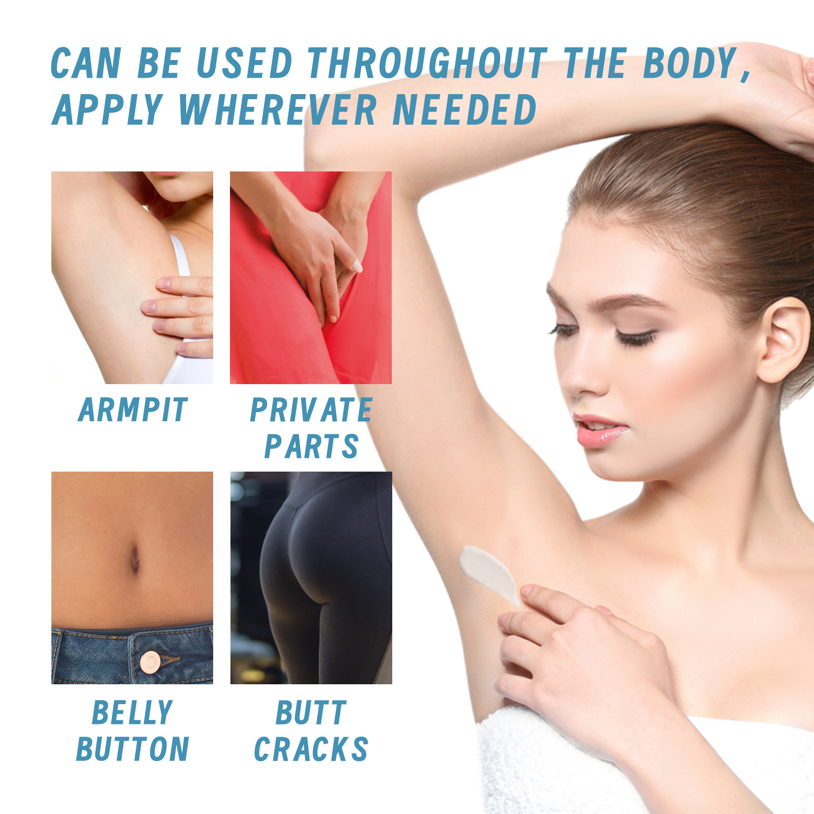 EELHOE Deodorant Cleansing Achselhöhle Fuchs Geruch, Schweiß, erfrischender und lang anhaltender Duft Körperpflegecreme_voghion.com