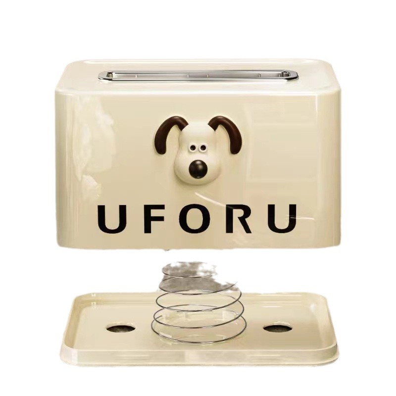 Caja de toallas para perros cuadrados de estilo de crema, caja de toallas de lavado de cara, caja de almacenamiento a prueba de polvo, mesa de té de lujo, sala de estar