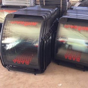 Factory direct tricycle windshield tempered glass export tricycle windshield hood glass manufacturer