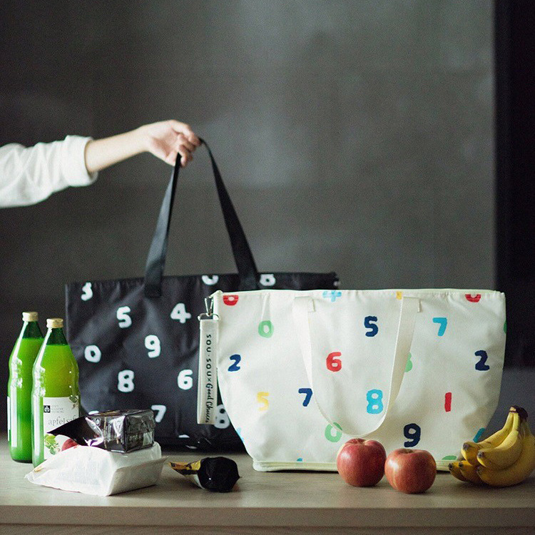 Japanese Sou Bag Digital Minimalist Handbag Women's Shoulder Bag Foldable Storage Bag Thermal Insulation and Cold Insulation