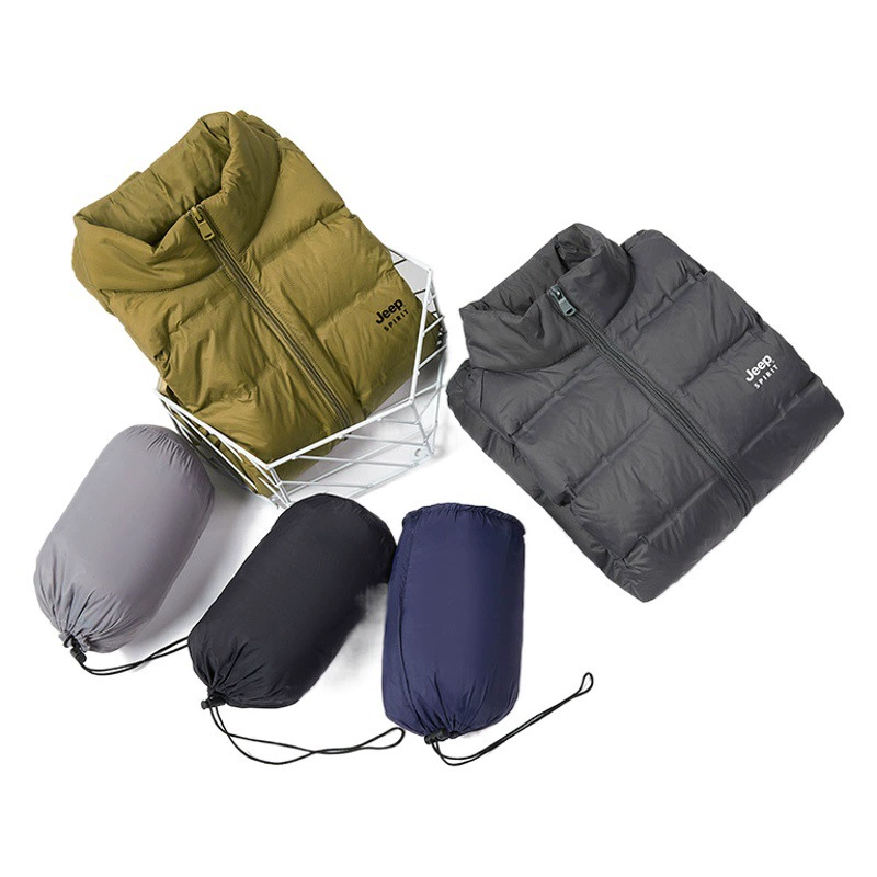 2021 легкий пуховик Свободный Плюс Размер воротник-стойка короткое пальто осень-зима холодостойкий теплый белый утиный пуховик 1553