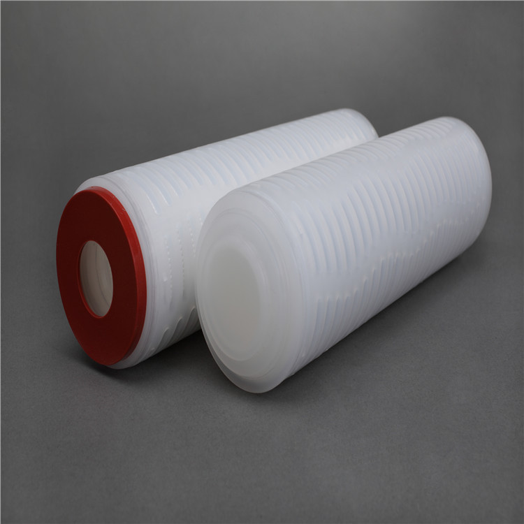 厂家亲水聚四氟乙烯折叠滤芯PTFE0.1/0.22um生物制药化工终端过滤