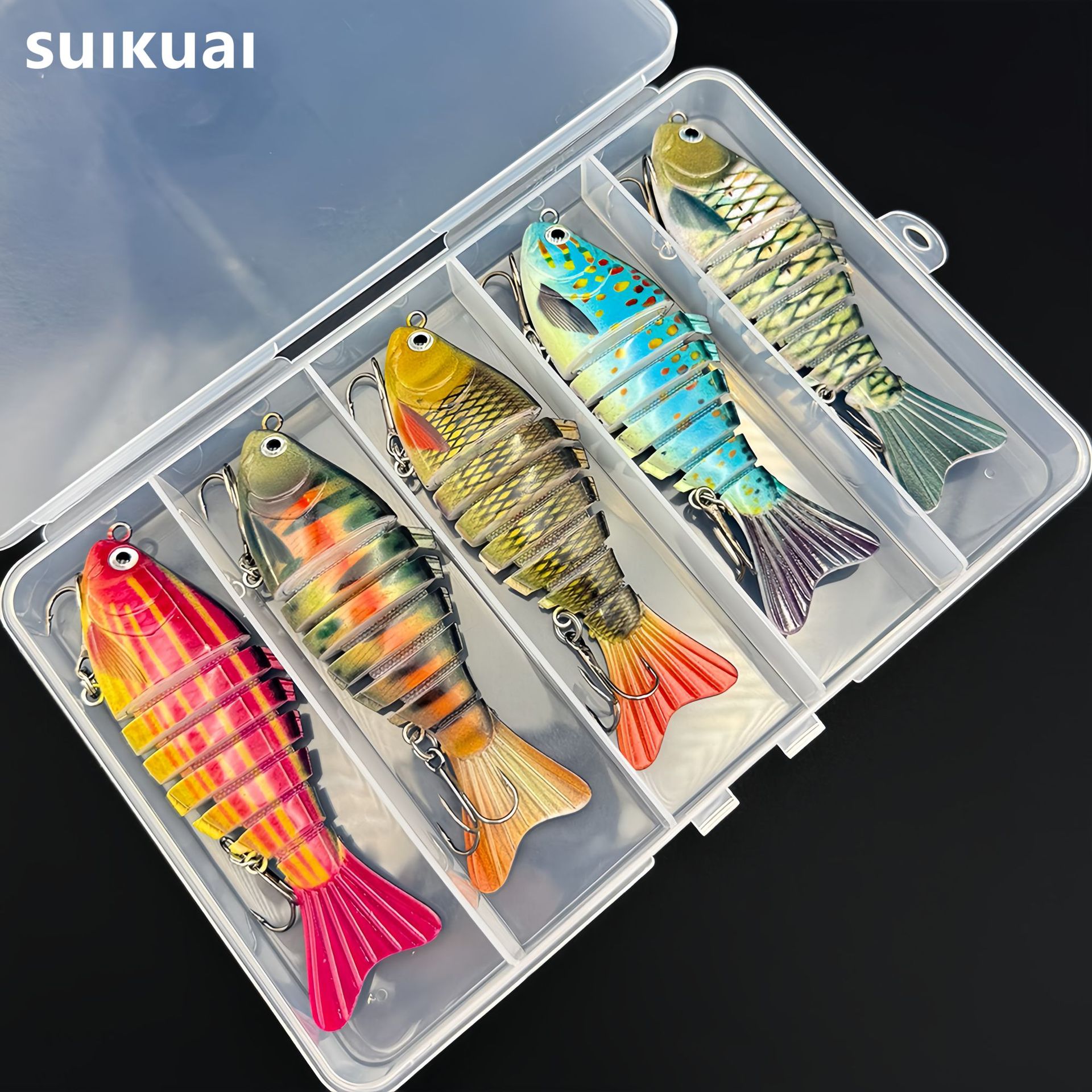 Direct Sales from the Source Factory, Cross-Border Hot-Selling New Uv Process Multi-Section Fishing Lures, Fishing Tackle, and Fishing Supplies
