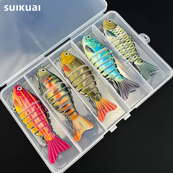 Direct Sales from the Source Factory, Cross-Border Hot-Selling New Uv Process Multi-Section Fishing Lures, Fishing Tackle, and Fishing Supplies