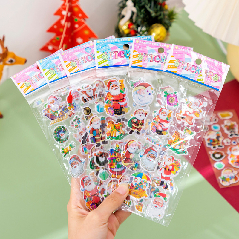 Regalos de Navidad brillante collar Santa Claus pulsera juguetes para niños regalos de vacaciones para estudiantes niños