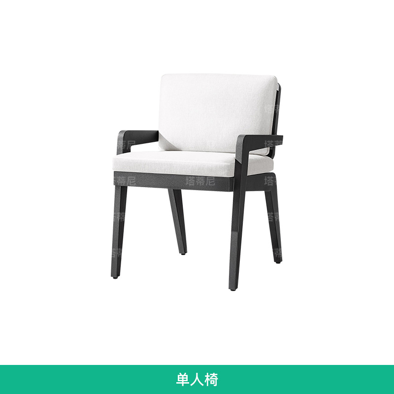 Mesas y sillas de teca para exteriores, muebles de diseño impermeables y resistentes al sol para terraza y patio, juego de mesa y sillas de madera maciza para jardín y villa. image 7
