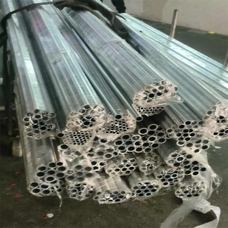 铝管银白抛光拉丝6063铝管异形折弯空心铝管材非标薄壁 铝型材圆