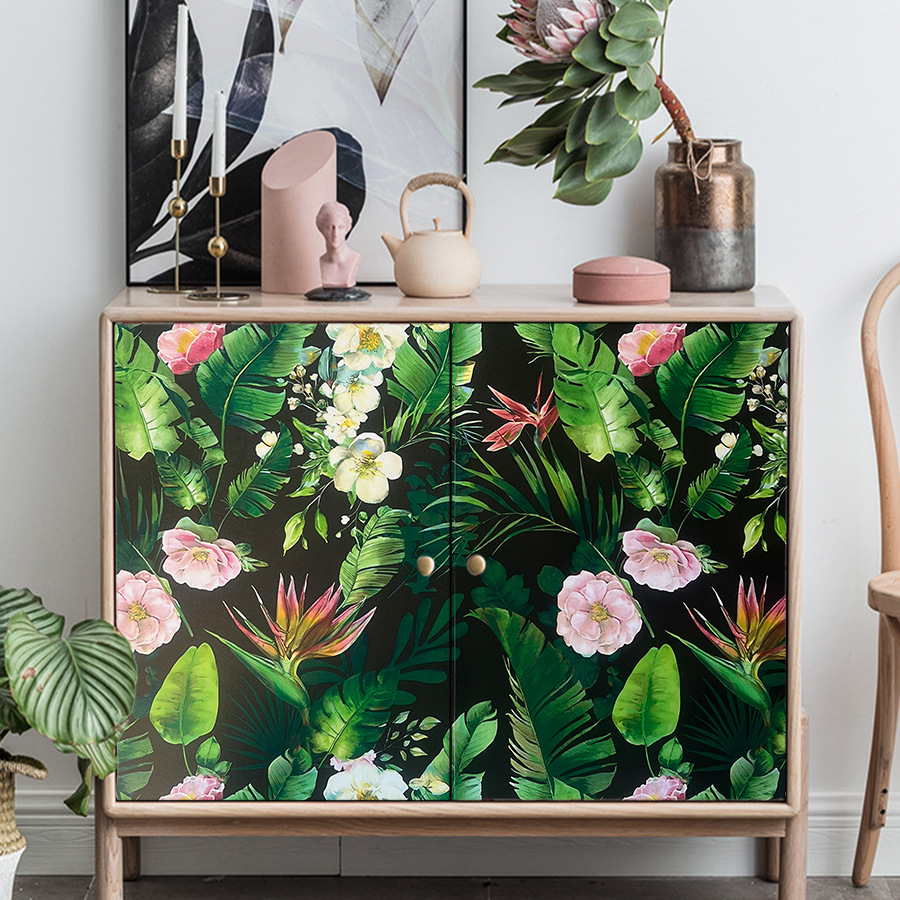 Yapay Yeşil Bitki Çiçek Kendinden Yapışkanlı Ev Dekorasyonu Yapı Malzemeleri TV Arka Plan Duvar Yatak Odası Oturma Odası_voghion.com