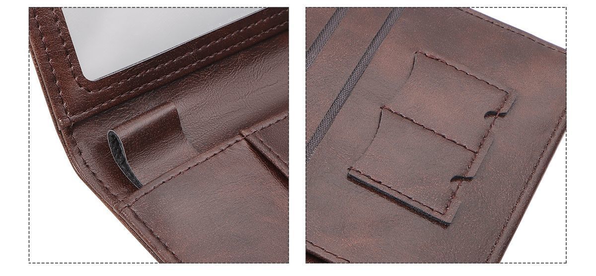 Passport Wallet Combination Bifold Large Capacity Multi-Card Holder Ticket Passport Coin Card Storage Portable Travel