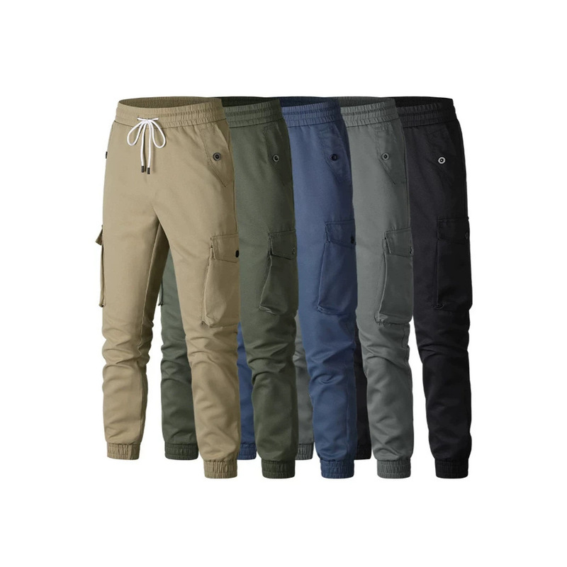 Cross-Border Amazon Temu Popular European Size Exclusive Casual Pants for Men, Spring and Autumn Workwear, Thin Style, Sports Joggers