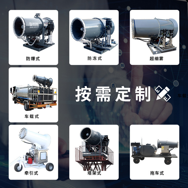 世紀潤徳rd ss型石炭棚材料場鋼工場港発電所除塵抑制塵射出霧器移動霧砲車|undefined